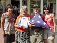 World War II Veteran and Purple Heart Recipient Louis Lessure and His Wife Sally Visit Magic Kingdom Park