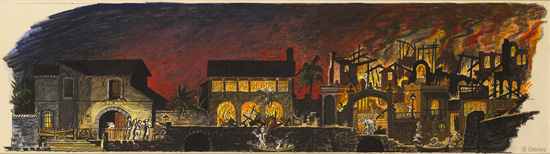 Pirates of the Caribbean Rendering by Claude Coats “Pirates