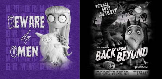 Artwork for Frankenweenie-inspired Tees Coming to Disney California Adventure Park