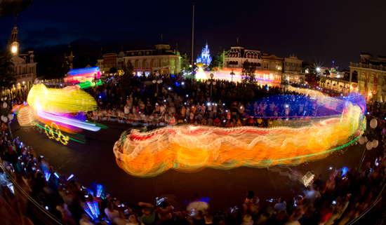 Disney Parks After Dark: Main Street Electrical Parade at Magic Kingdom Park in Fast-Forward