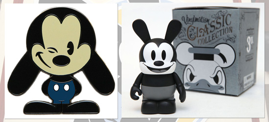 Oswald The Lucky Rabbit Pin and Vinylmation, Coming to Disney Parks