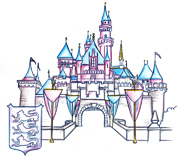 Sleeping Beauty Castle, Included in the New Park Icon Sketch Collection Debuting at Disneyland Park