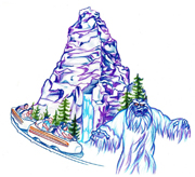Matterhorn Bobsleds, Included in the New Park Icon Sketch Collection Debuting at Disneyland Park