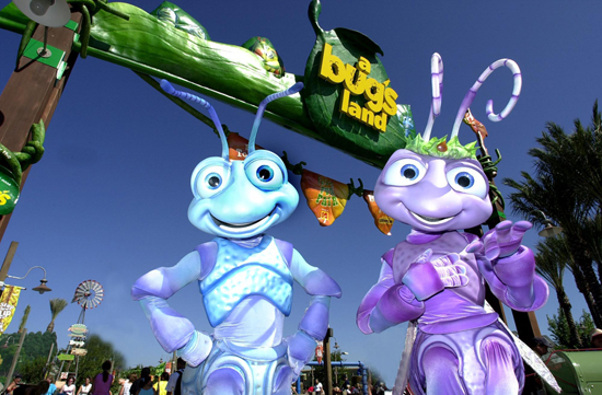 'a bug's land' Opened at Disney California Adventure Park on October 7, 2002