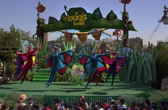 'a bug's land' Opened at Disney California Adventure Park on October 7, 2002