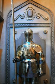  Suits of Armor at Be Our Guest Restaurant at Magic Kingdom Park