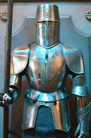  Suits of Armor at Be Our Guest Restaurant at Magic Kingdom Park