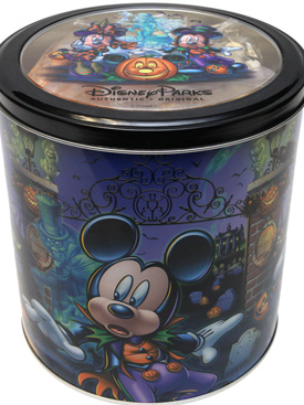 Oooey-Gooey Ghoulish Delights from the Disneyland Resort Candy Kitchens Featuring Popcorn Tin