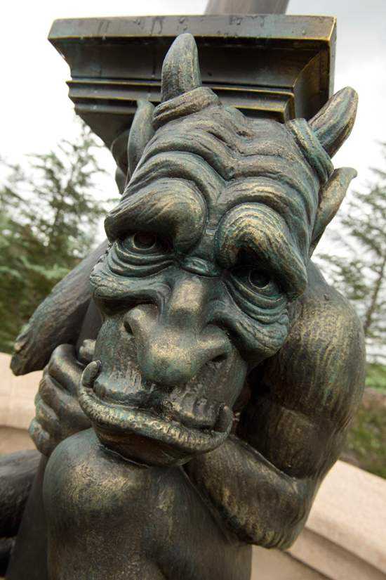 The Faces That Guard Beast’s Castle in New Fantasyland at Magic Kingdom Park width=