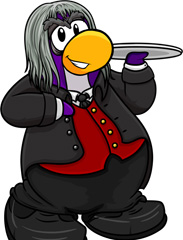 Club Penguin Halloween Party - Butler Costume