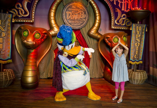 Meet The Astounding Donaldo at Pete’s Silly Sideshow in New Fantasyland Meet The Astounding Donaldo at Pete’s Silly Sideshow in New Fantasyland
