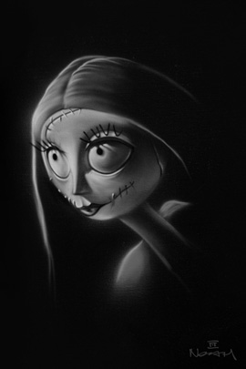 Sally by Artist Noah, Part of 'Tim Burton's The Nightmare Before Christmas'-Themed Collection