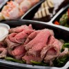Cold-cut roast beef with creamy horseradish, potato salad, grilled asparagus and chocolate cake available with Fantasmic! Seats at Disney’s Hollywood Studios