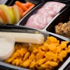 Strawberry yogurt, apple wedges, carrot sticks, Goldfish crackers and an organic apple cinnamon and oatmeal bar available with Fantasmic! Seats at Disney’s Hollywood Studios