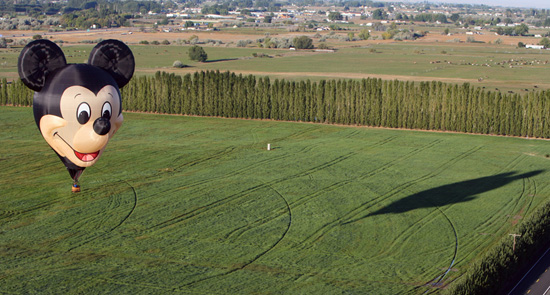 'The Happiest Balloon on Earth' Flying Over Prosser, Wash. 'The Happiest Balloon on Earth' Flying Over Prosser, Wash.