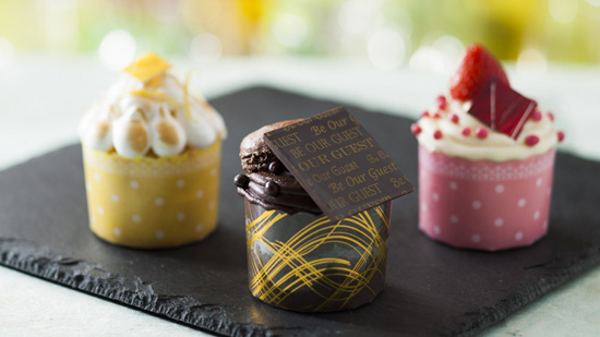 Cupcakes from Be Our Guest Restaurant in New Fantasyland at Magic Kingdom Park