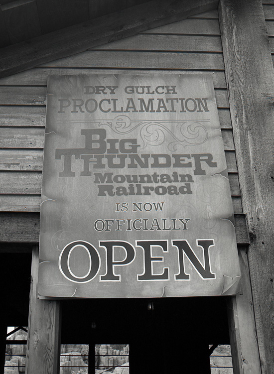 Big Thunder Mountain Railroad at Magic Kingdom Park in 1980
