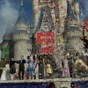 Fireworks and confetti fly at Cinderella Castle December 6, 2012 during the Grand Opening of New Fantasyland at Walt Disney World Resort in Lake Buena Vista, Fla.  Actress Ginnifer Goodwin, Disney Parks and Resorts Chairman Tom Staggs, singer Jordin Sparks and Mickey Mouse joined dozens of Disney characters on Cinderella Castle stage to celebrate the opening. New Fantasyland is a new area in the Magic Kingdom and is the largest expansion in the 41-year history of the theme park.