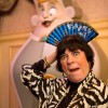 Legendary actress and comedienne Jo Anne Worley, who provided the voice of the fashion-minded ‘Wardrobe’ character in Disney’s animated classic ‘Beauty and the Beast,’ poses December 6, 2012 in front of an interactive, talking version of her character at the Magic Kingdom theme park in Lake Buena Vista, Fla