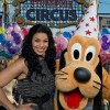 Singer Jordin Sparks poses Dec. 6, 2012 with Pluto in the ‘Storybook Circus’ area of New Fantasyland at the Magic Kingdom theme park in Lake Buena Vista, Fla.  Sparks was one of the celebrities on hand to celebrate today’s Grand Opening of New Fantasyland at Walt Disney World Resort.