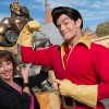 Broadway and recording star Paige O’Hara poses December 5, 2012 with Disney’s ‘Beauty and the Beast’ character Gaston in New Fantasyland at the Magic Kingdom park at Walt Disney World in Lake Buena Vista, Fla.