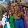 ‘Who Wants to Be a Millionaire?’ host Meredith Vieira (center) poses December 5, 2012 with Disney characters Belle and Beast during the grand opening celebration for New Fantasyland in the Magic Kingdom park in Lake Buena Vista, Fla.  A two-time Daytime Emmy Award-winner for her work on ‘Millionaire,’ Vieira is one of the celebrities attending the Grand Opening of New Fantasyland at Walt Disney World Resort.
