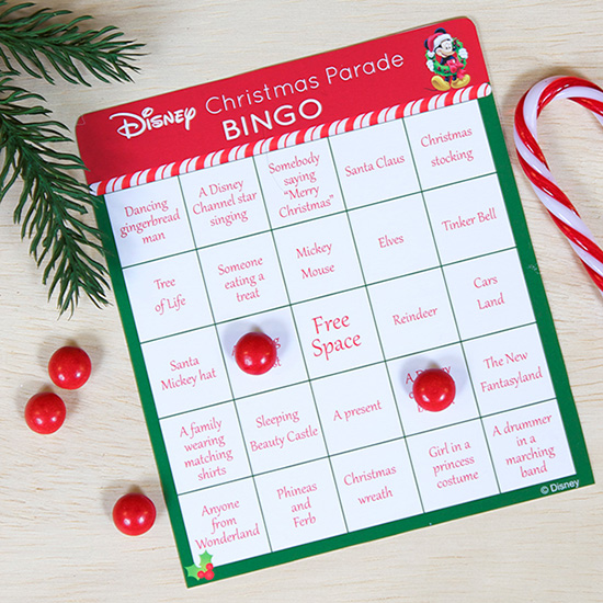 Play Disney Parks Christmas Day Parade Bingo with Kit from Spoonful.com
