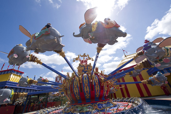 Dumbo the Flying Elephant at Storybook Circus in Magic Kingdom Park
