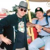 Dan Aykroyd and Robin Williams attend the Grand Opening Celebration of Mickey’s Toontown at Disneyland park in January 1993