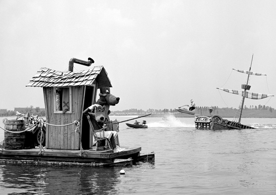 Goofy, Pluto and Smee Enjoy a Day on the Water at Walt Disney World Resort