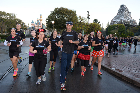 Jeff Galloway Leading the Run-Walk-Run Group Through Disneyland