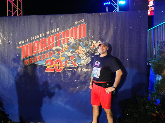 Disney Parks Moms Panel's Marc Lorenzo at the Walt Disney World Marathon “Disney
