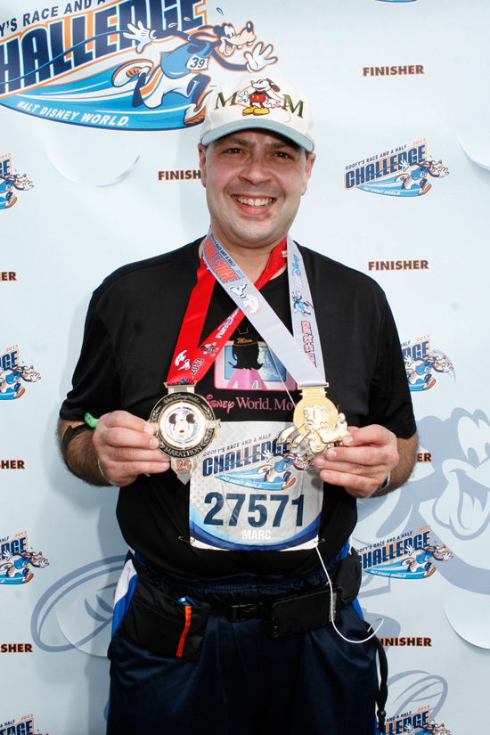 Disney Parks Moms Panel's Marc Lorenzo at the Walt Disney World Marathon “Disney