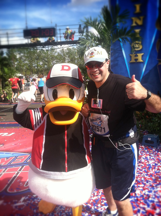 Disney Parks Moms Panel's Marc Lorenzo at the Walt Disney World Marathon “Disney