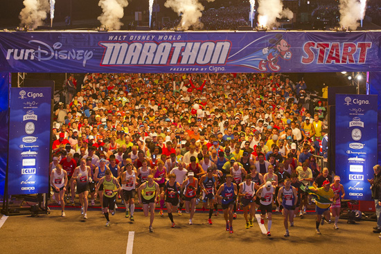 Runners at the Walt Disney World Marathon Presented by Cigna “Runners