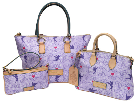 Dooney & Bourke Handbags Featuring a Tinker Bell Silhouette Pattern for the Tinker Bell Half Marathon Weekend in California “Dooney