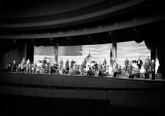 Original Lineup of Presidents at The Hall of Presidents in Magic Kingdom Park, December 1971