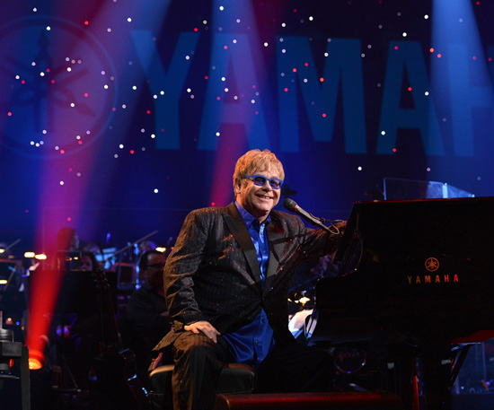 Elton Performs at the Hyperion Theater for Yamaha’s 125th Anniversary Concert Elton Performs at the Hyperion Theater for Yamaha’s 125th Anniversary Concert