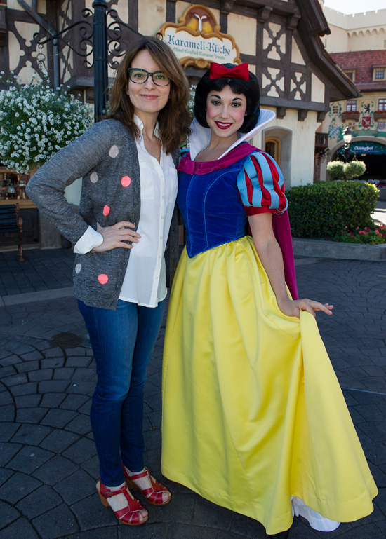 A Wonderful Day at Epcot with Snow White and Tina Fey