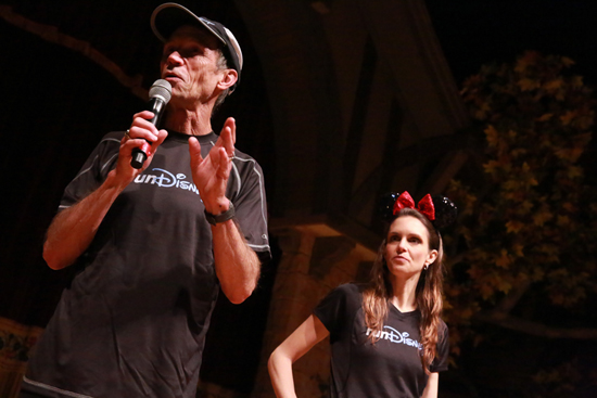 runDisney's Jeff Galloway and Tara Gidus at the Princess Half Marathon Meet-Up at Walt Disney World Resort