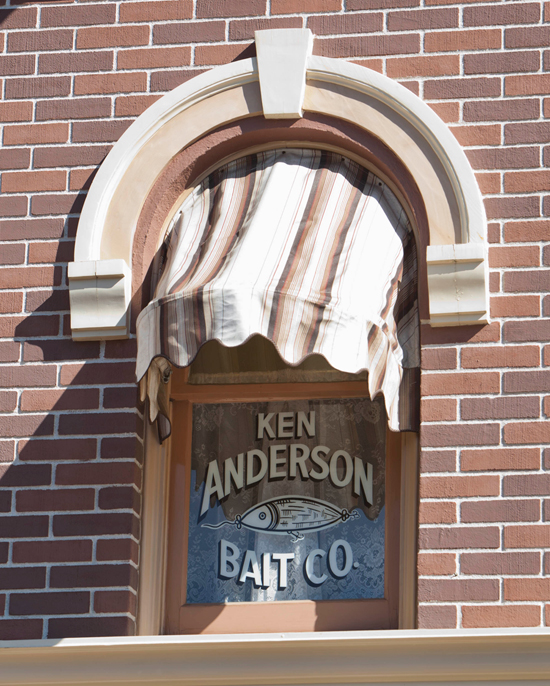 Windows on Main Street, U.S.A., at Disneyland Park: Ken Anderson “Windows