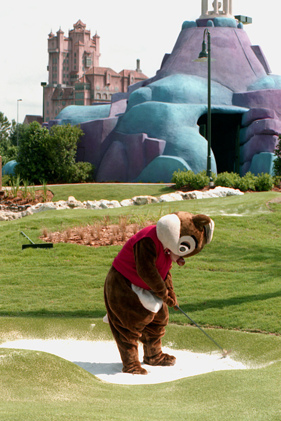 Caption This: Dale Visits the Sand Trap at Fantasia Gardens Miniature Golf Course at Walt Disney World Resort