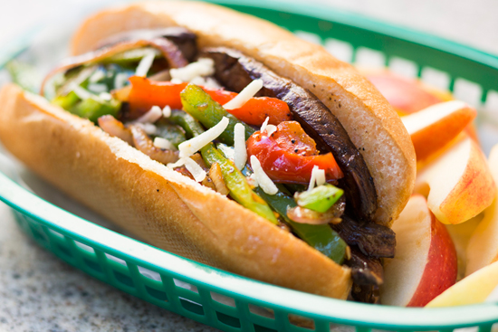 Portobello Philly dog at Award Wieners at Disney California Adventure Park