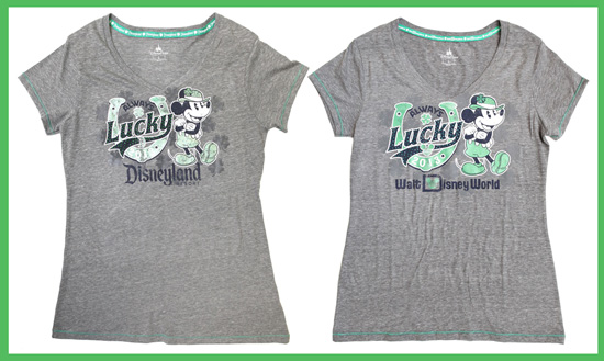Lucky New Items at Disney Parks for St. Patrick's Day, Featuring T-Shirts “Lucky