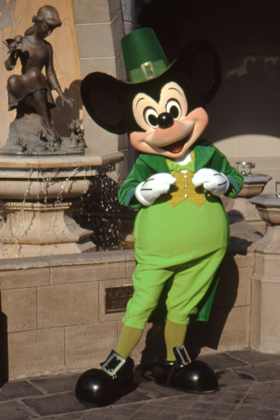 Mickey Celebrates St. Patrick’s Day at Magic Kingdom Park in 1978
