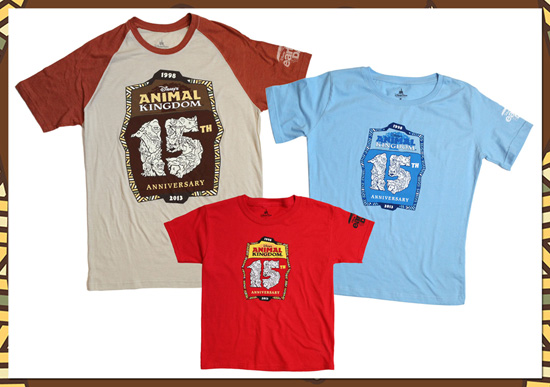 T-Shirts for the 15th Anniversary of Disney’s Animal Kingdom T-Shirts for the 15th Anniversary of Disney’s Animal Kingdom