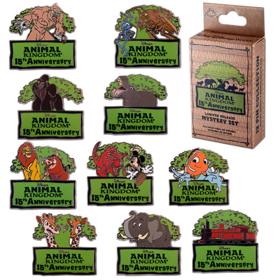Pins for the 15th Anniversary of Disney’s Animal Kingdom Pins for the 15th Anniversary of Disney’s Animal Kingdom