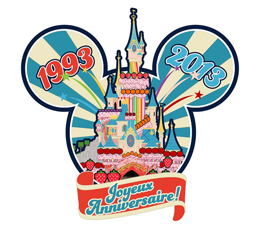 Disneyland Paris Joyeux Anniversaire Pin Disneyland Paris Joyeux Anniversaire Pin
