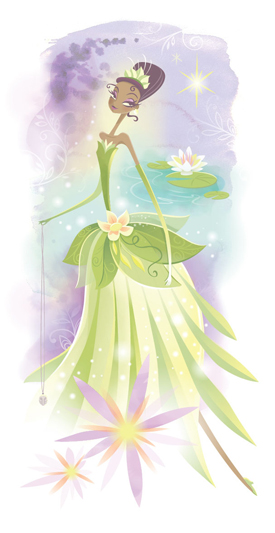 Tiana in Blooms of the Bayou by This Month’s WonderGround Gallery Artist in Residence, Jeff Granito