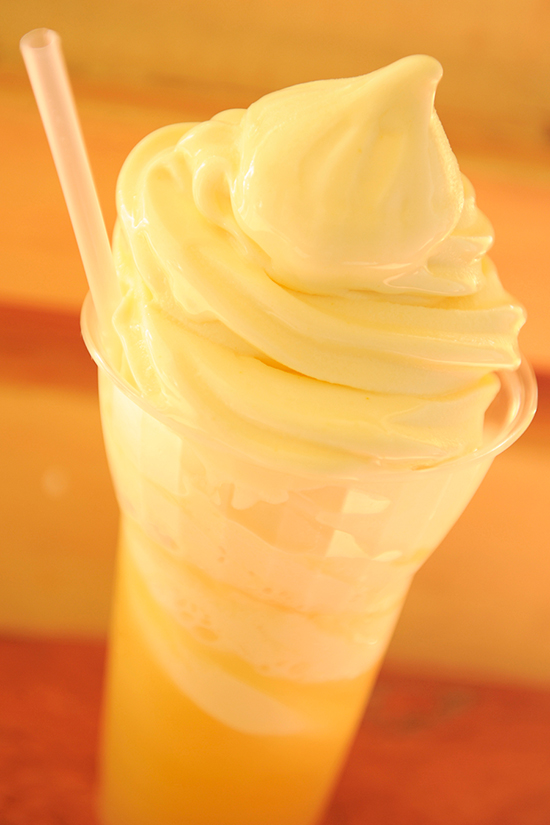 Dole Whip Float in Tiki Juice Bar at Disneyland Park Dole Whip Float in Tiki Juice Bar at Disneyland Park